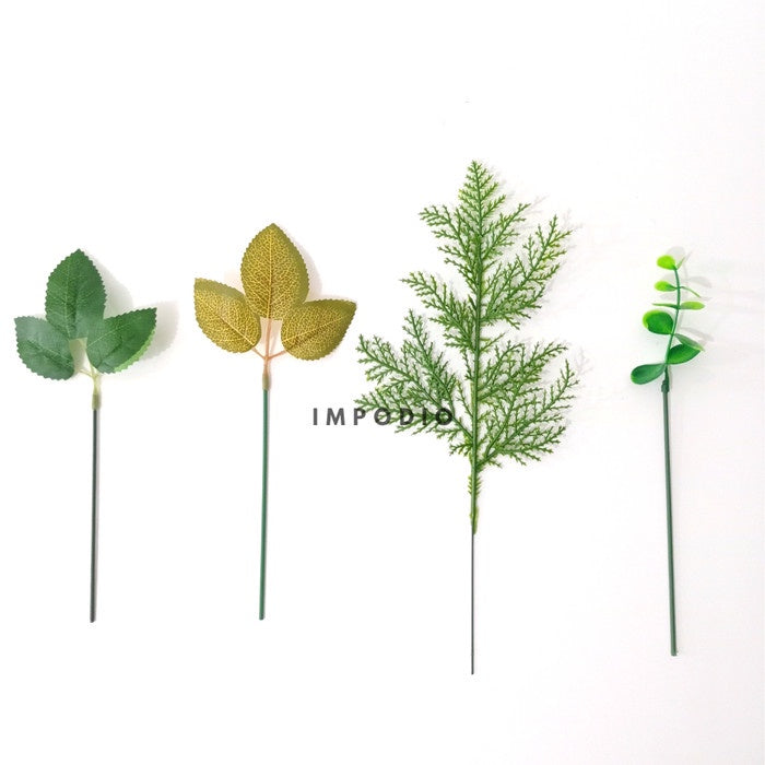 IMPODIO Artificial Leaf - Dekorasi Tanaman - Props Photo