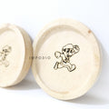 IMPODIO Free grafir laser tatakan Gelas Kayu Mahoni - coaster cangkir - lifestyle