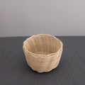 IMPODIO Keranjang rotan mini - ukuran kecil 8cm - tampak samping
