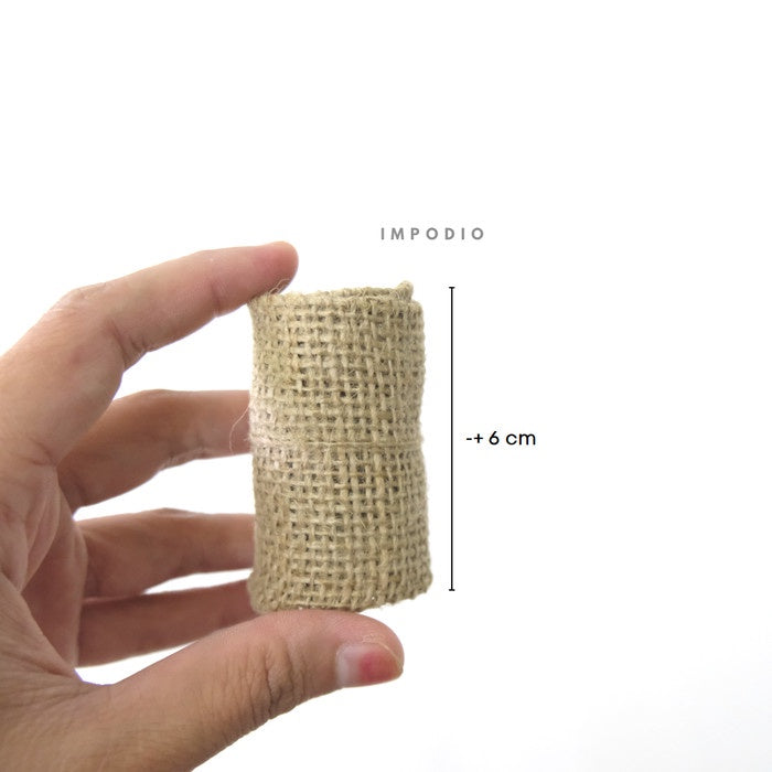 IMPODIO Yute Goni Pita DIY Uk 9cm 6 cm - Foto Props Photography