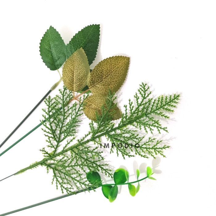 IMPODIO Artificial Leaf - Dekorasi Tanaman - Props Photo