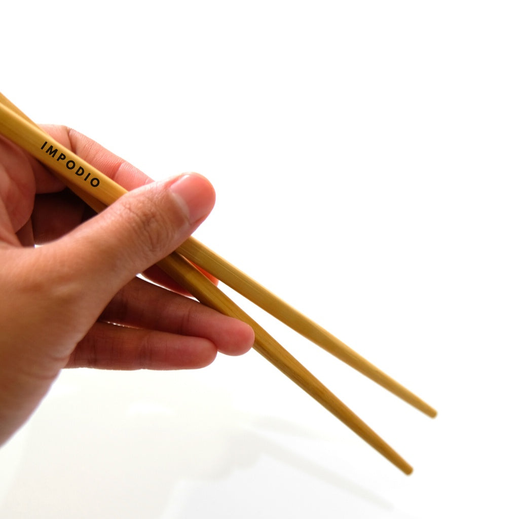 IMPODIO Sumpit Kayu – Sumpit Makan – Sumpit Mie – Sendok Makan Mie - detail produk