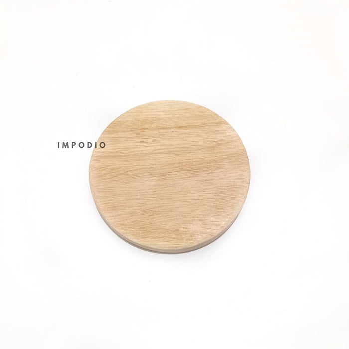 IMPODIO Free grafir laser tatakan Gelas Kayu Mahoni - coaster cangkir