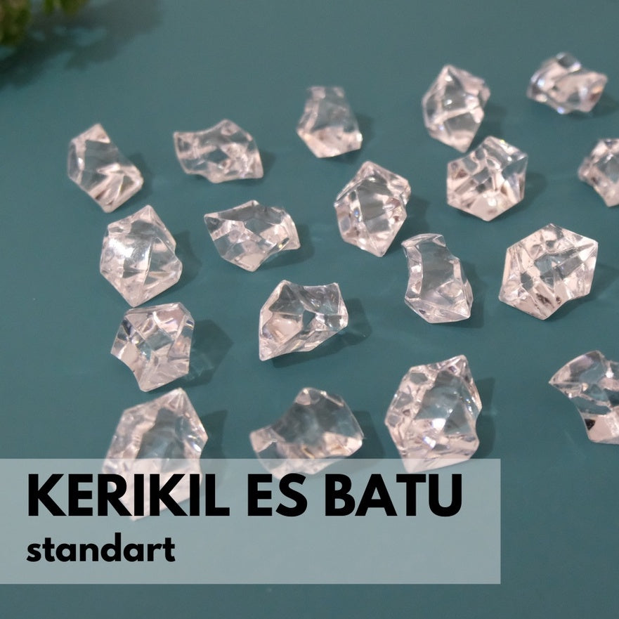 IMPODIO kerikil es batu artificial ice cube fake props foto