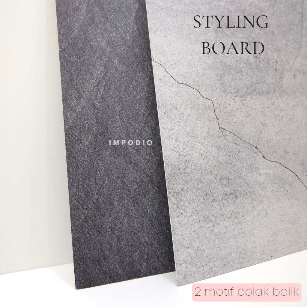 IMPODIO Styling Board | Alas foto papan bolak balik 80 x 60cm