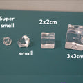 IMPODIO kerikil es batu artificial ice cube fake props foto - close up