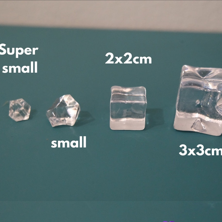 IMPODIO kerikil es batu artificial ice cube fake props foto - close up