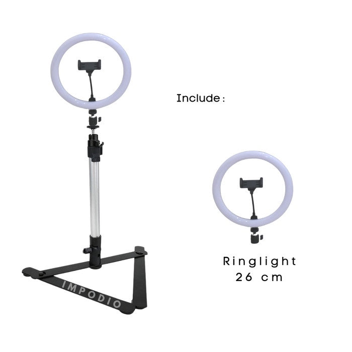 IMPODIO Photography Adjustable Tab Stand Tripod Top Monopod IMPODIO - packaging
