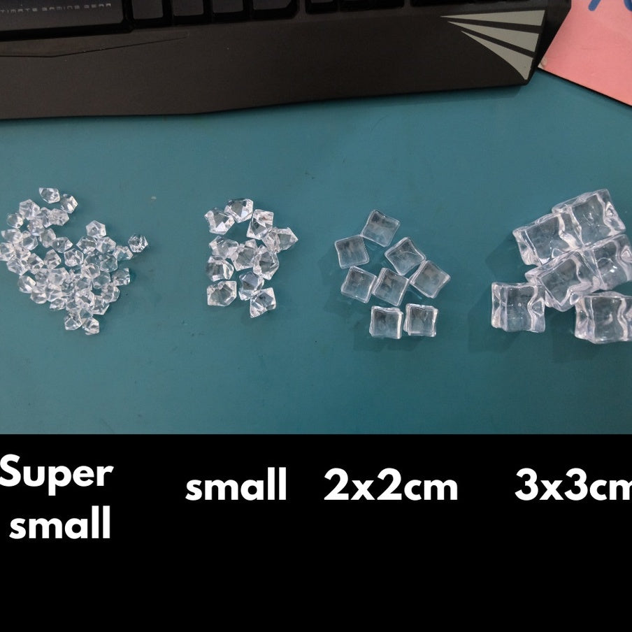 IMPODIO kerikil es batu artificial ice cube fake props foto - detail produk