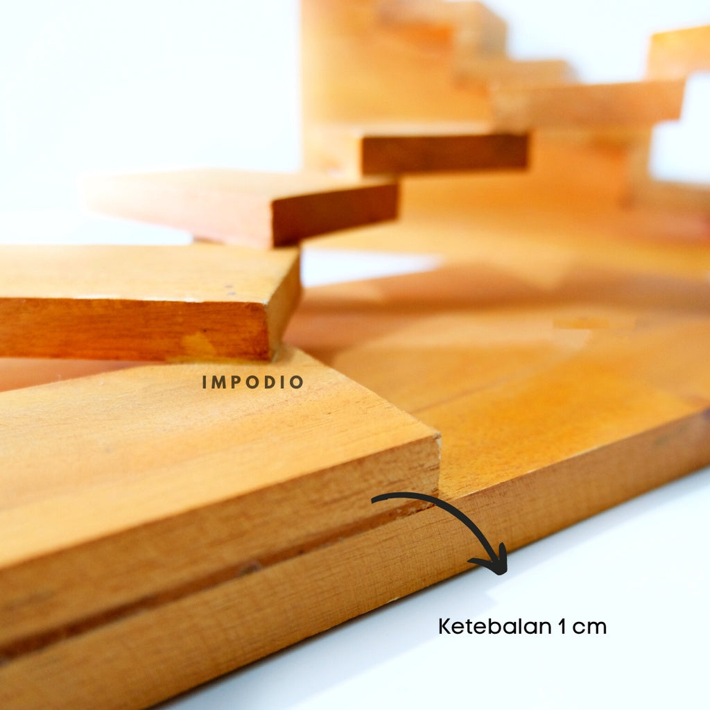 Impodio Tangga kayu mini showcase product / makanan / photo props