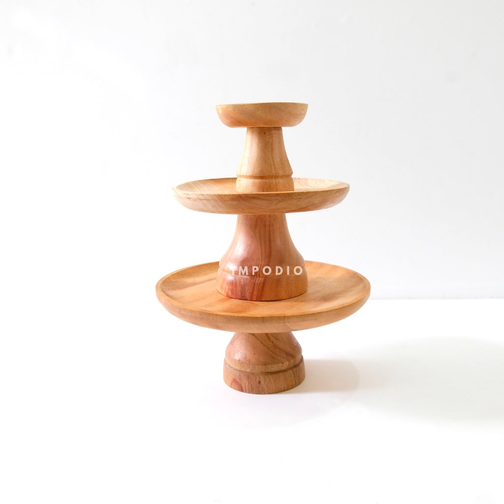 IMPODIO Stand cake kay / display dessert kue / properti foto makan