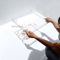 IMPODIO Water Tray Table-Photography Props Foto Air produk - tampak samping
