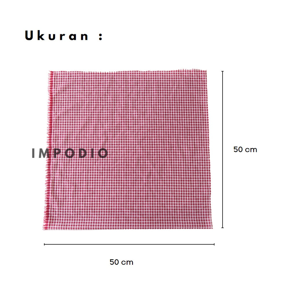 IMPODIO Napkin kotak untuk piknik - Props foto konten makanan
