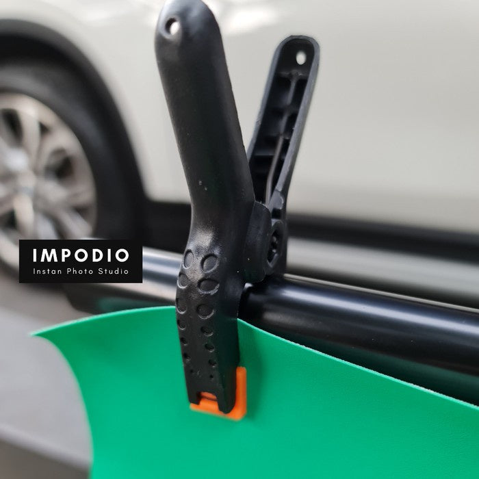 IMPODIO Paket mini Stand - T stand dan jepit FREE Background