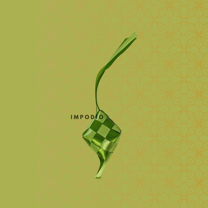 IMPODIO Ketupat mini hiasan gantungan - Props photo ramadhan edition Dekorasi lebaran