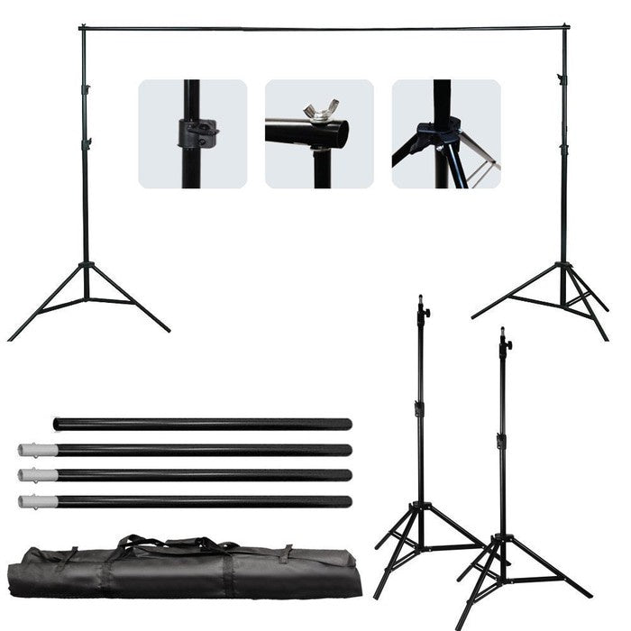 IMPODIO Background Stand Foto Studio ukuran Tinggi 300cm dan 200cm