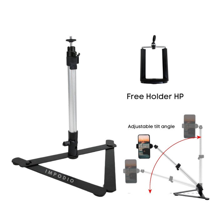IMPODIO Photography Adjustable Tab Stand Tripod Top Monopod IMPODIO - tampak samping
