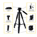 IMPODIO Zomei Q310 Premium Tripod IMPODIO – Kuat dan - tampak samping
