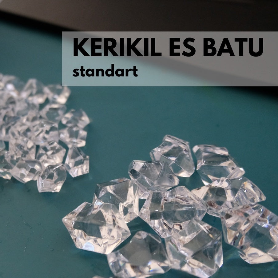 IMPODIO kerikil es batu artificial ice cube fake props foto - tampak samping