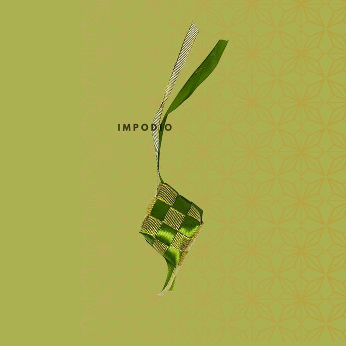 IMPODIO Ketupat mini hiasan gantungan - Props photo ramadhan edition Dekorasi lebaran