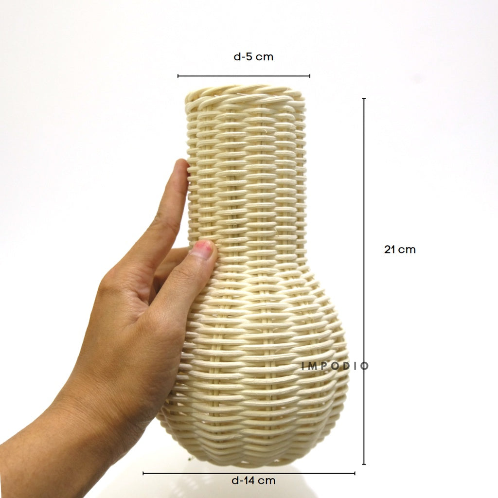 IMPODIO Vas bunga rotan - Dekorasi meja bunga artificial