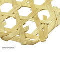 IMPODIO Placemat hexagon - piring bambu anyaman - Props Properti Foto - detail produk