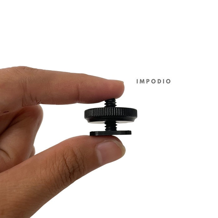 IMPODIO Tripod Screw hot Shoe Socket DSLR ke baut 1/4"