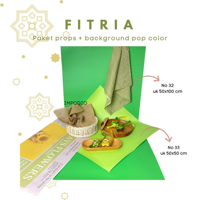 IMPODIO Paket Fitria Special Ramadhan - Props Foto Konten Bundling Dekorasi Lebaran