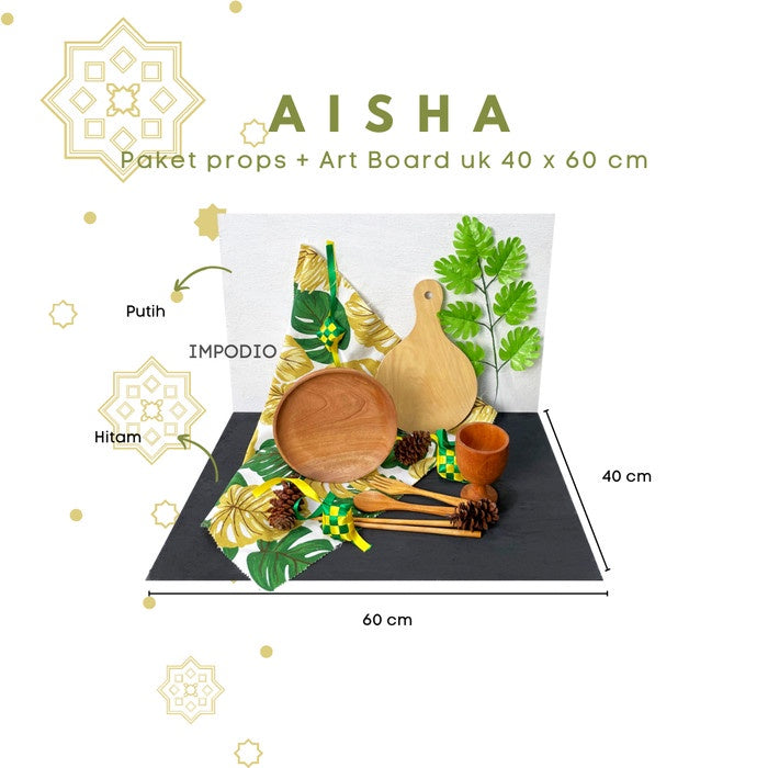 IMPODIO Paket Aisha Special Ramadhan - Props Foto Konten Bundling Dekorasi lebaran