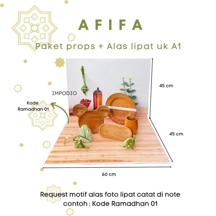 IMPODIO Paket Afifa Special Ramadhan - Props Foto Konten Bundling Dekorasi lebaran