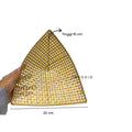 IMPODIO Placemat hexagon - piring bambu anyaman - Props Properti Foto - close up