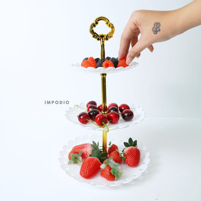 IMPODIO Standing cake plastik - properti foto kue