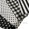 IMPODIO [PAKET 4pcs] napkin b&w kain piknik - props foto - detail produk