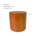 IMPODIO Podium kayu mahoni - kubus balok properti foto produk