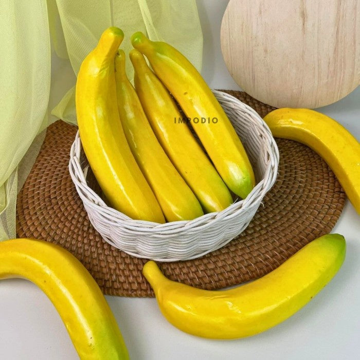 IMPODIO Pisang artificial / Fake Banana / Buah plastik Props
