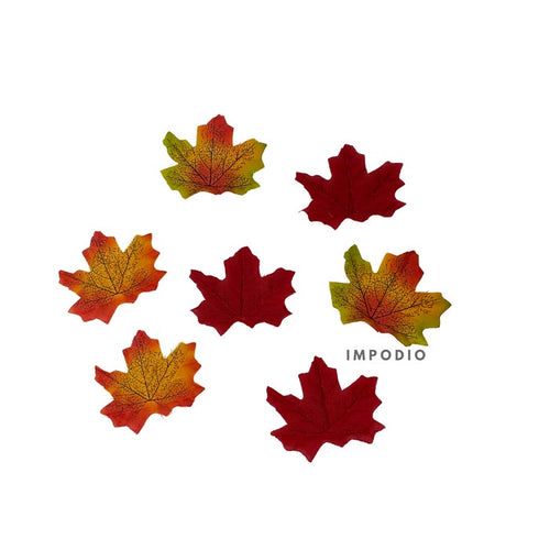 IMPODIO 12pcs daun maple palsu - artifial props properti fotografi