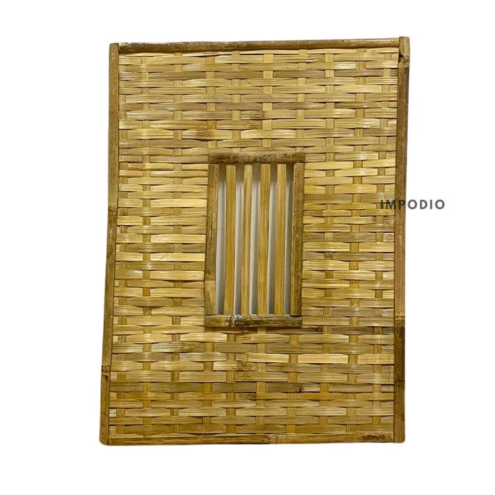 IMPODIO Bamboo Window - Props fotografi, bambu asli - packaging