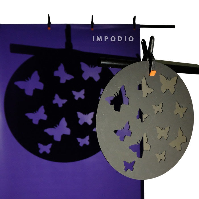 IMPODIO Lighting photo props gobo hitam bulat 30cm - pengatur bayangan - packaging