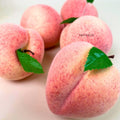 IMPODIO Peach artificial - Buah plastik palsu - properti Fotografi - dalam penggunaan