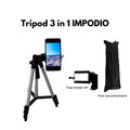 IMPODIO Tripod 3 in 1 FREE Holder HP Tinggi maksimal 120cm - tampak samping
