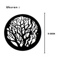 IMPODIO Lighting photo props gobo hitam bulat 30cm - pengatur bayangan - tampak samping