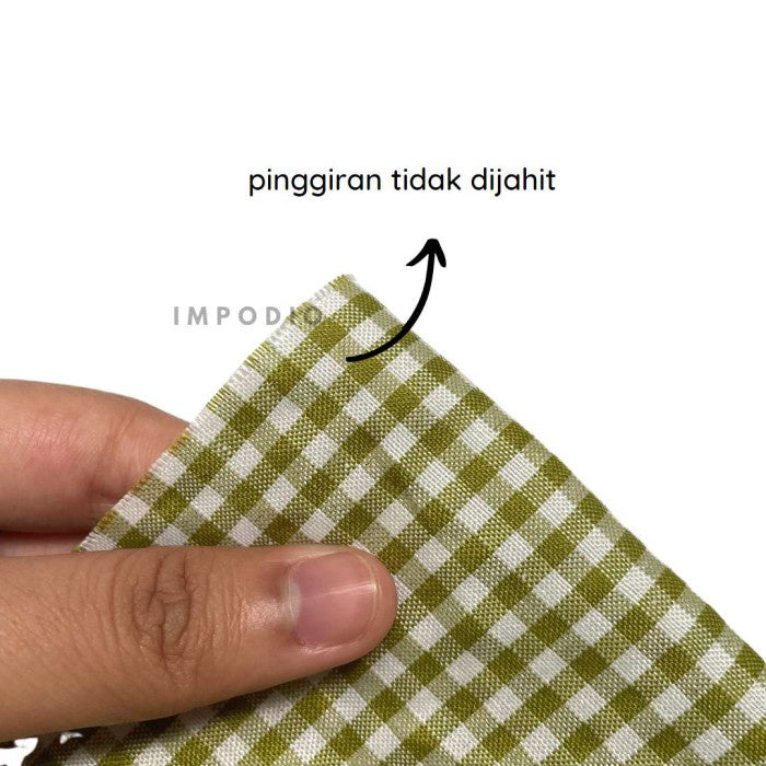 IMPODIO [PAKET 5pcs] napkin PASTEL square kain piknik props foto