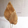 IMPODIO Gold Palm Leaf - Props Daun Kering Gold Properti Foto Aesthetic Rustic