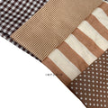 IMPODIO [PAKET 6pcs] napkin NUDE coklat kain piknik - props foto - tampak samping