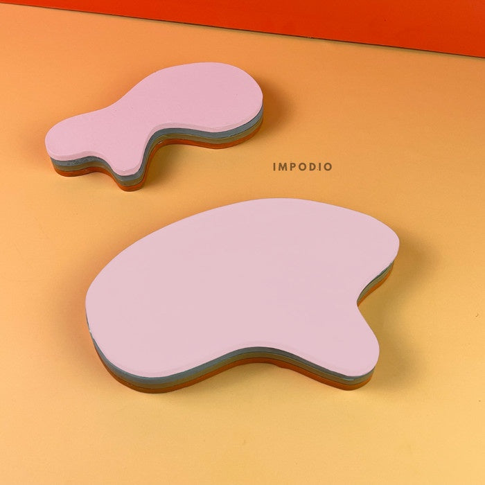 IMPODIO Tatakan bentuk abstrak - Photo Props aesthetic kayu 5 warna