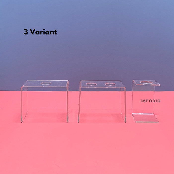 IMPODIO Ice cream display holder etalase clear akrilik fotografi