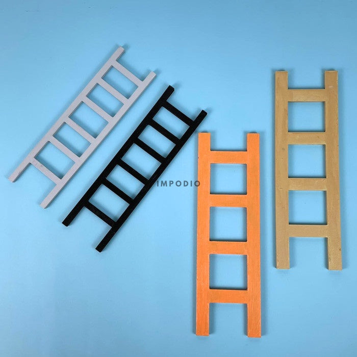 IMPODIO Tangga Kayu Props Properti Fotografi - Ukuran 29 dan 32 cm
