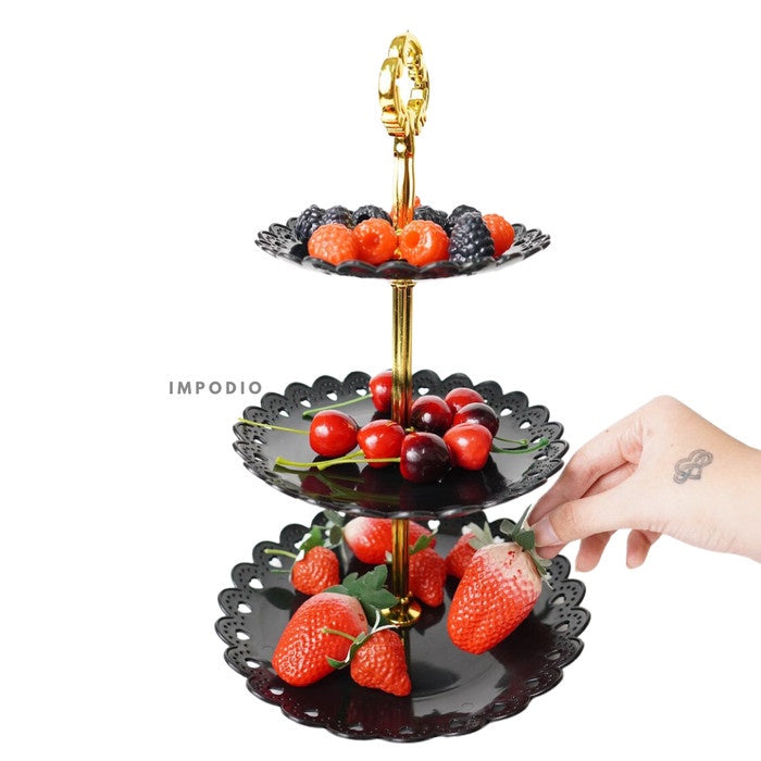 IMPODIO Standing cake plastik - properti foto kue