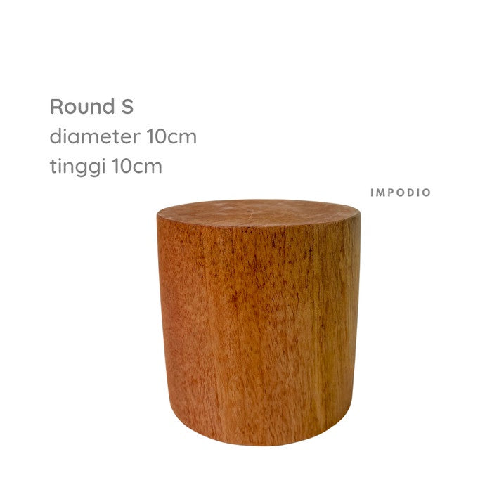 IMPODIO Podium kayu mahoni - kubus balok properti foto produk