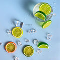 IMPODIO Lemon artficial slice – potongan buah lemon palsu Props foto - dalam penggunaan